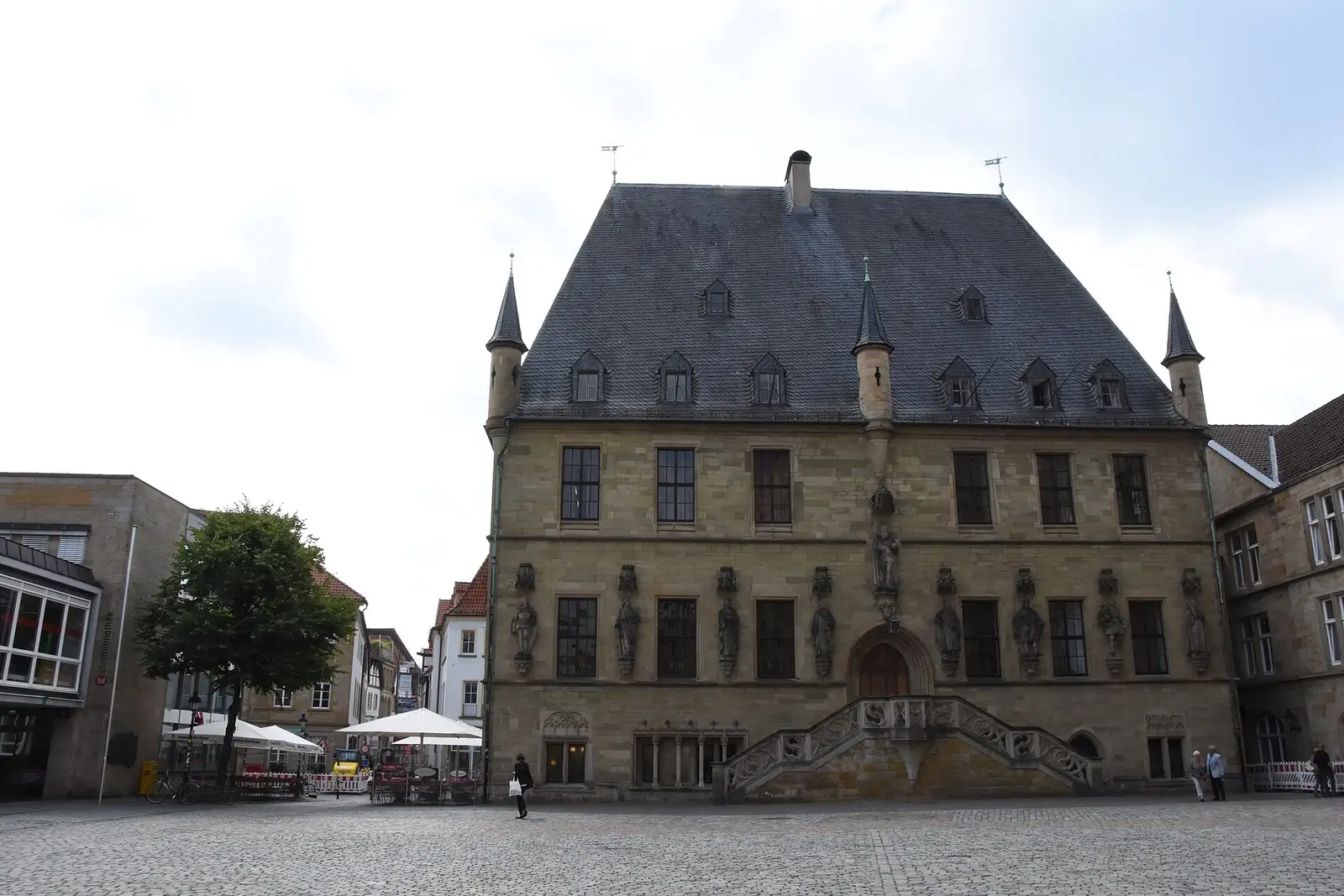 Marktplatz mit Rathaus in Osnabrück